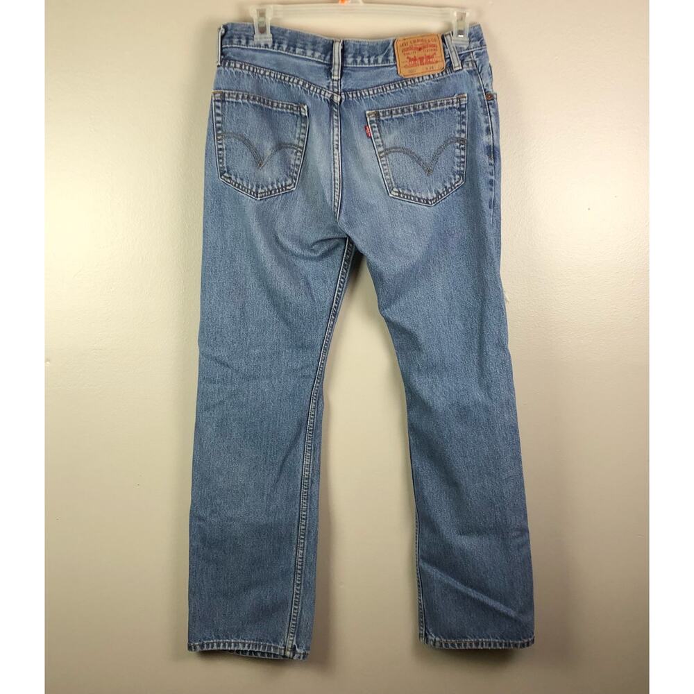 Levi’s 501 Original Fit Distressed Straight Leg Jeans | Vintage Wash |Button Fly - Picture 3 of 5